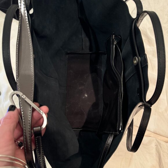 All Saints - Odette East West Leather Tote Bag - Picture 4 of 9